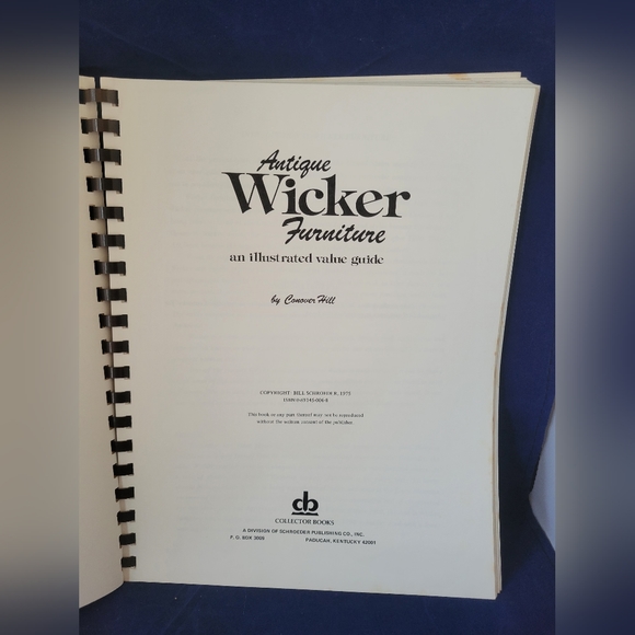 Vintage Antique Wicker Furniture an Illustrated Value Guide by Conover Hill 1975 - Picture 5 of 10